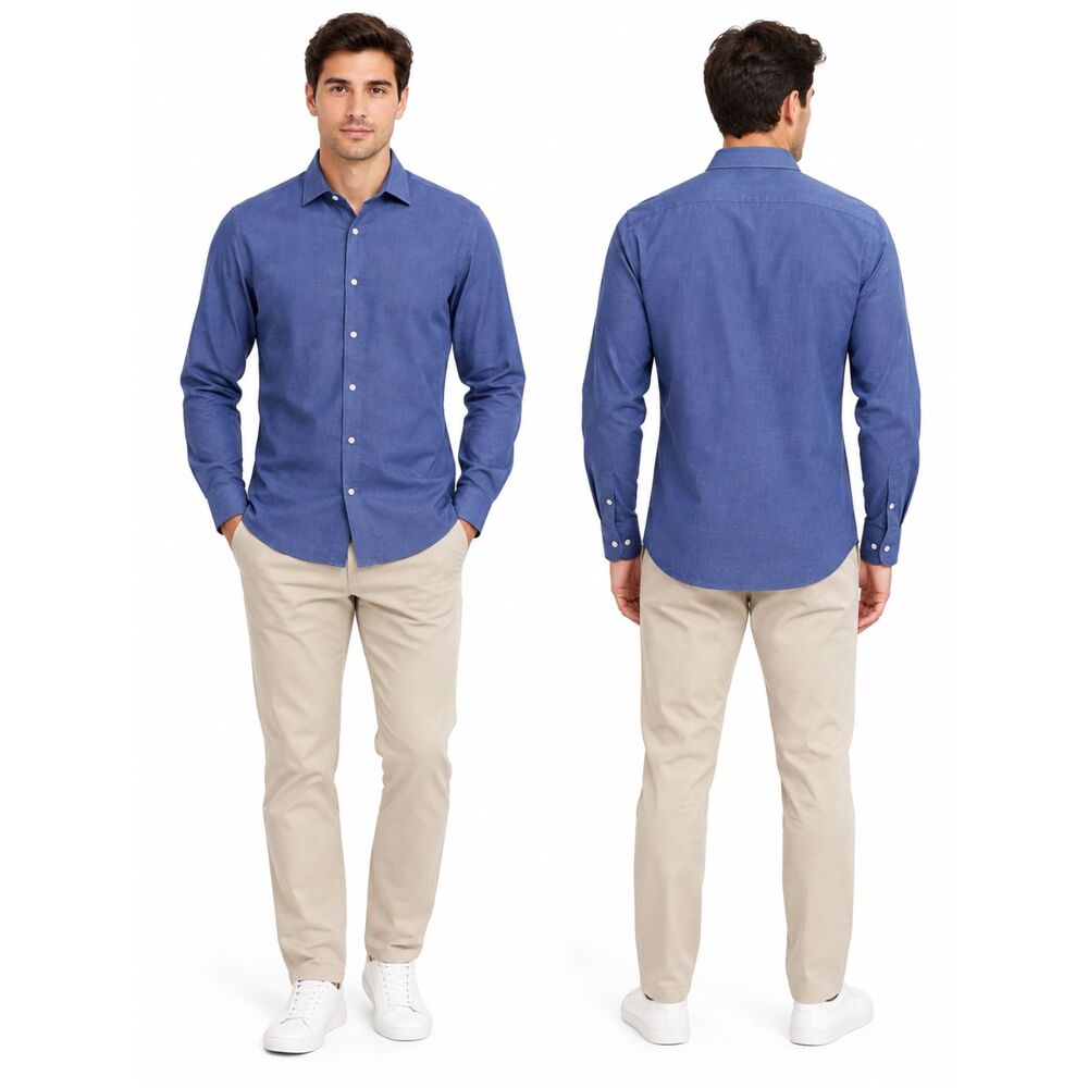 Banana Republic Men's Blue Button Down Shirt M